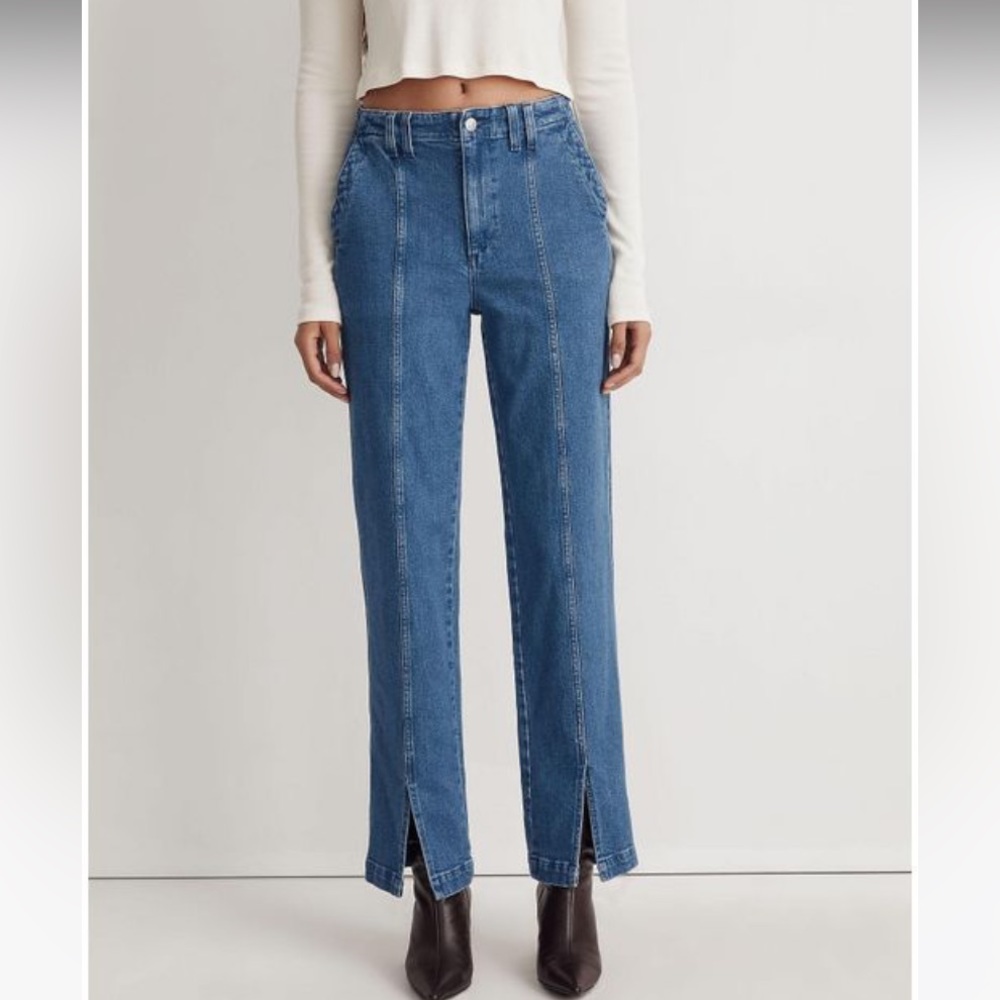 The Perfect Vintage Jean in Medium Indigo Wash: Seamed Edition  sz 25